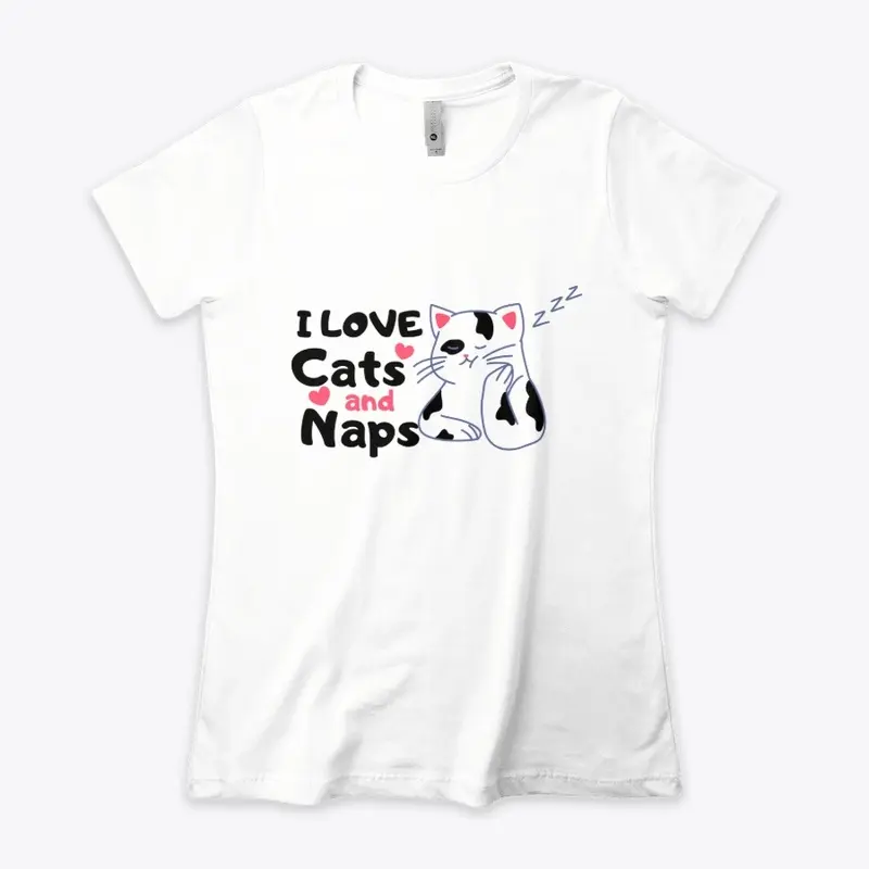 I LOVE Cats and Naps Tees