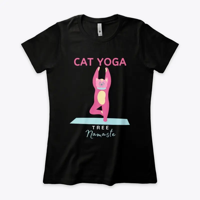 CAT YOGA - Tree Pose Tees & More