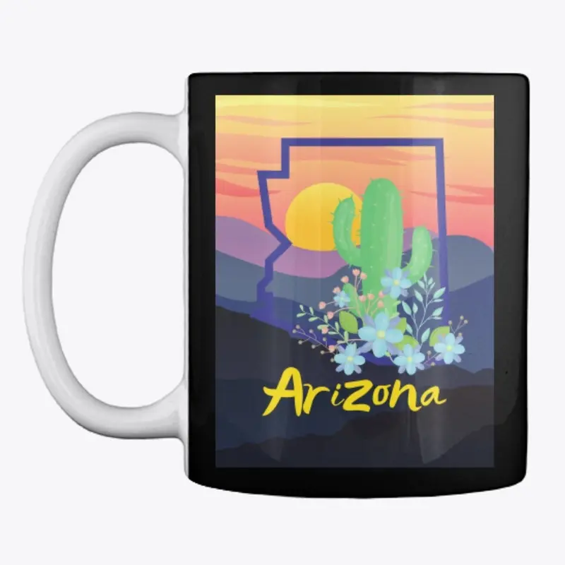 Arizona Saguaro Sunset Tees & More