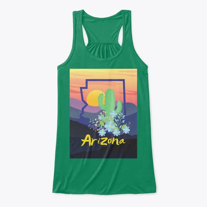 Arizona Saguaro Sunset Tees & More